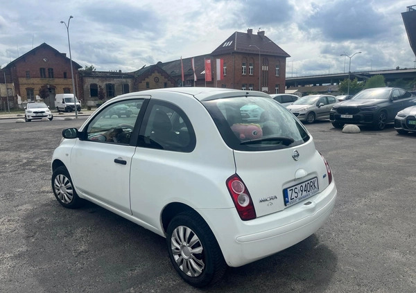 Nissan Micra cena 10800 przebieg: 128000, rok produkcji 2009 z Szczecin małe 67